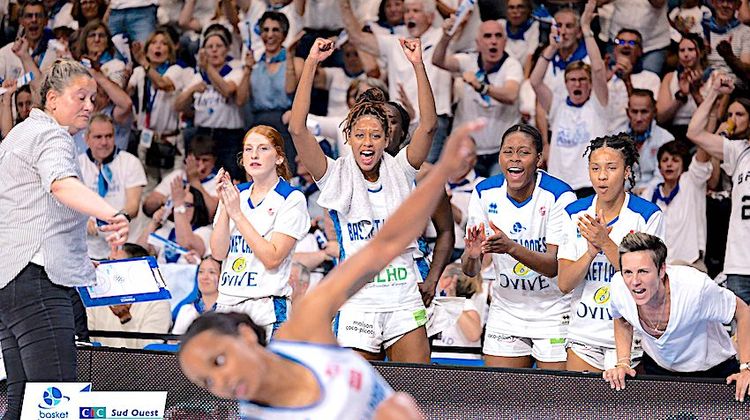 BALLE ORANGE - Basket Landes champion de France. L’Elan en quart
